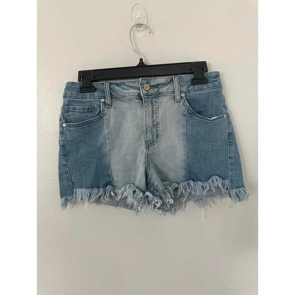 Altard State Two Tone High Rise Cut Off Shorts sz 28